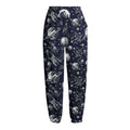 Galaxy UFO Pattern Print Fleece Lined Knit Pants