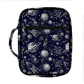 Galaxy UFO Pattern Print Front Pocket Bible Bag