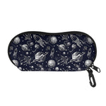 Galaxy UFO Pattern Print Glasses Case