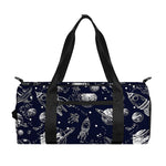 Galaxy UFO Pattern Print Gym Bag