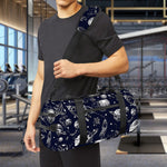 Galaxy UFO Pattern Print Gym Bag
