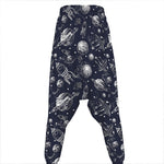 Galaxy UFO Pattern Print Hammer Pants