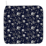 Galaxy UFO Pattern Print Hand Towel