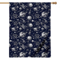 Galaxy UFO Pattern Print House Flag