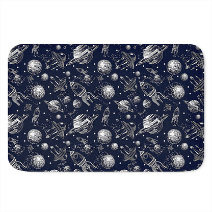 Galaxy UFO Pattern Print Indoor Door Mat