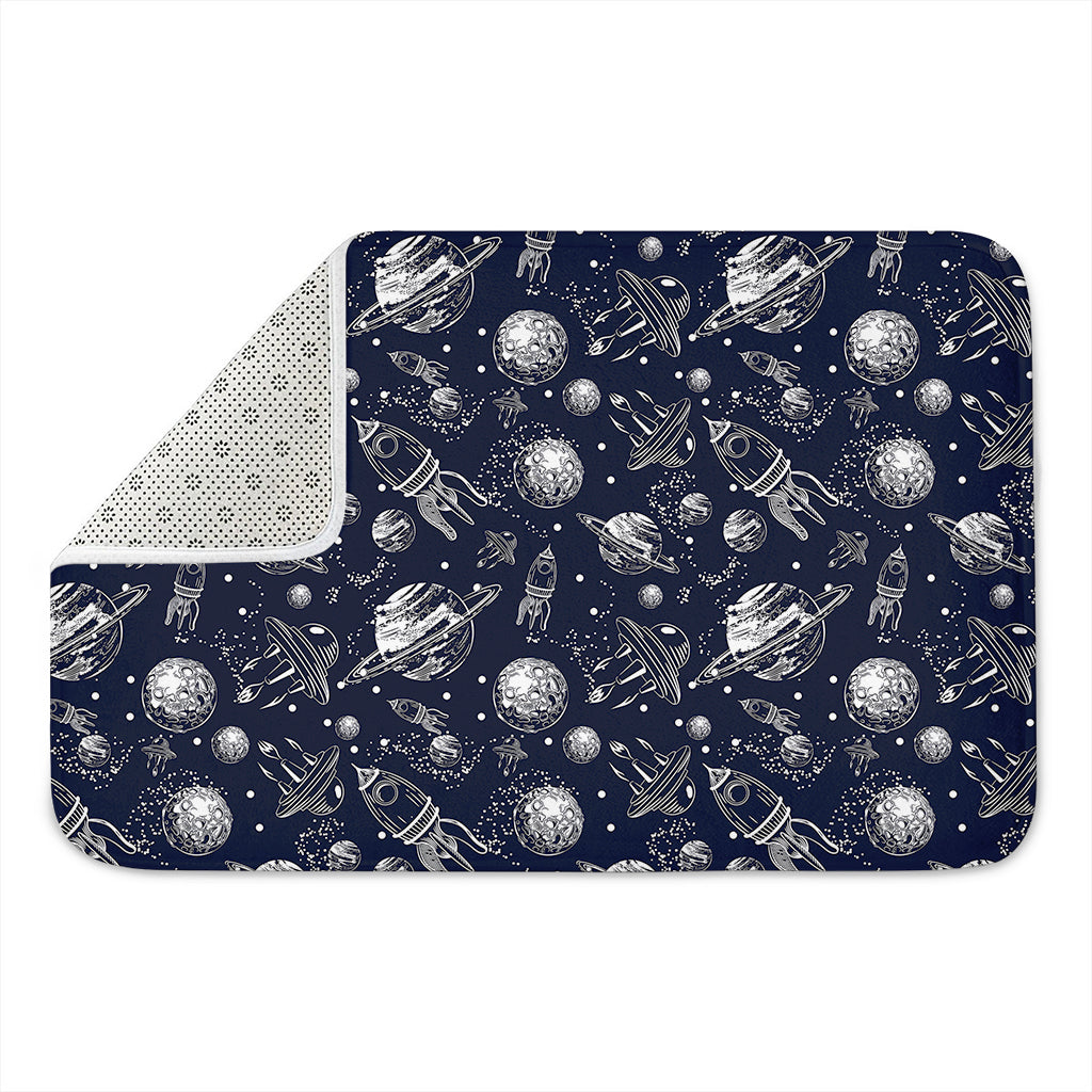 Galaxy UFO Pattern Print Indoor Door Mat