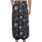 Galaxy UFO Pattern Print Lantern Pants