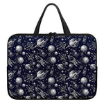 Galaxy UFO Pattern Print Laptop Sleeve With Handle