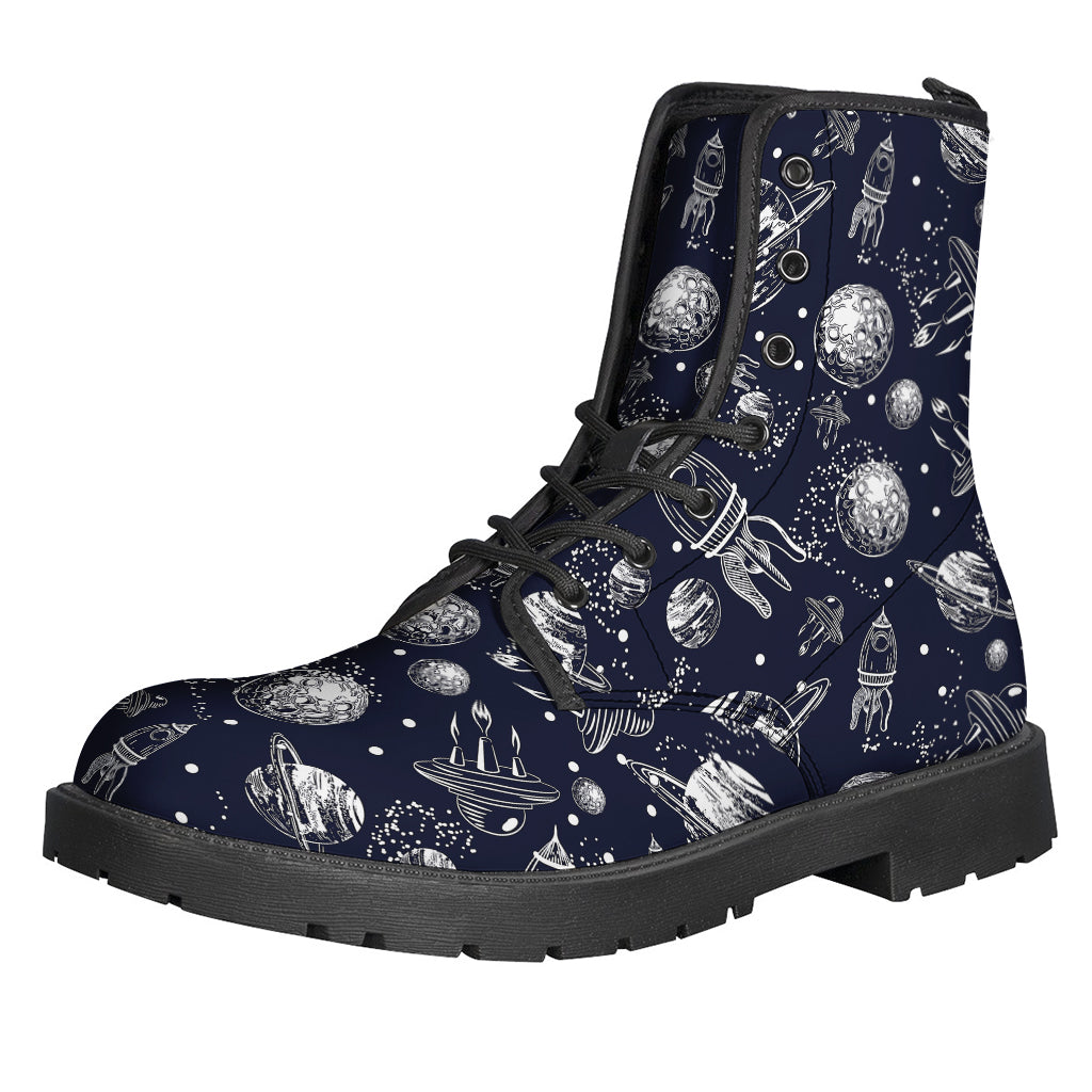 Galaxy UFO Pattern Print Backpack