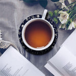 Galaxy UFO Pattern Print Leather Coaster Set