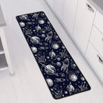 Galaxy UFO Pattern Print Long Kitchen Mat