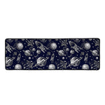 Galaxy UFO Pattern Print Long Kitchen Mat