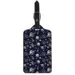 Galaxy UFO Pattern Print Luggage Tag