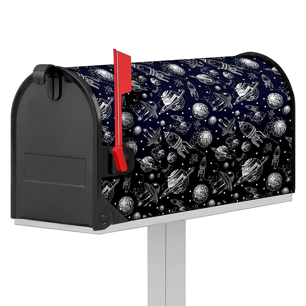 Galaxy UFO Pattern Print Mailbox Cover