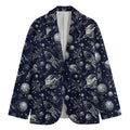 Galaxy UFO Pattern Print Men's Blazer