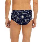 Galaxy UFO Pattern Print Men's Briefs