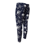 Galaxy UFO Pattern Print Men's Compression Pants