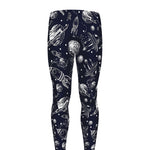 Galaxy UFO Pattern Print Men's leggings