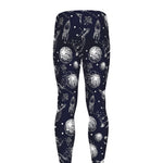Galaxy UFO Pattern Print Men's leggings