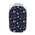 Galaxy UFO Pattern Print Mesh Laundry Hamper
