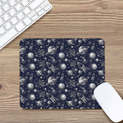 Galaxy UFO Pattern Print Mouse Pad
