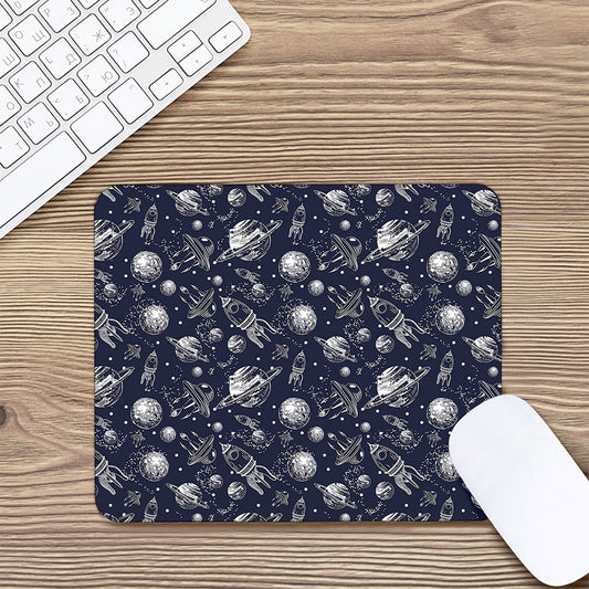 Galaxy UFO Pattern Print Mouse Pad