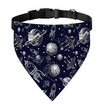 Galaxy UFO Pattern Print Over The Collar Dog Bandana