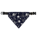 Galaxy UFO Pattern Print Over The Collar Dog Bandana