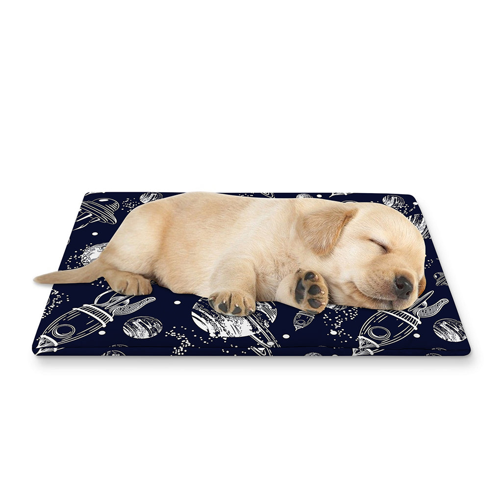 Galaxy UFO Pattern Print Pet Cooling Mat Cover
