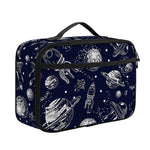Galaxy UFO Pattern Print Portable Lunch Bag