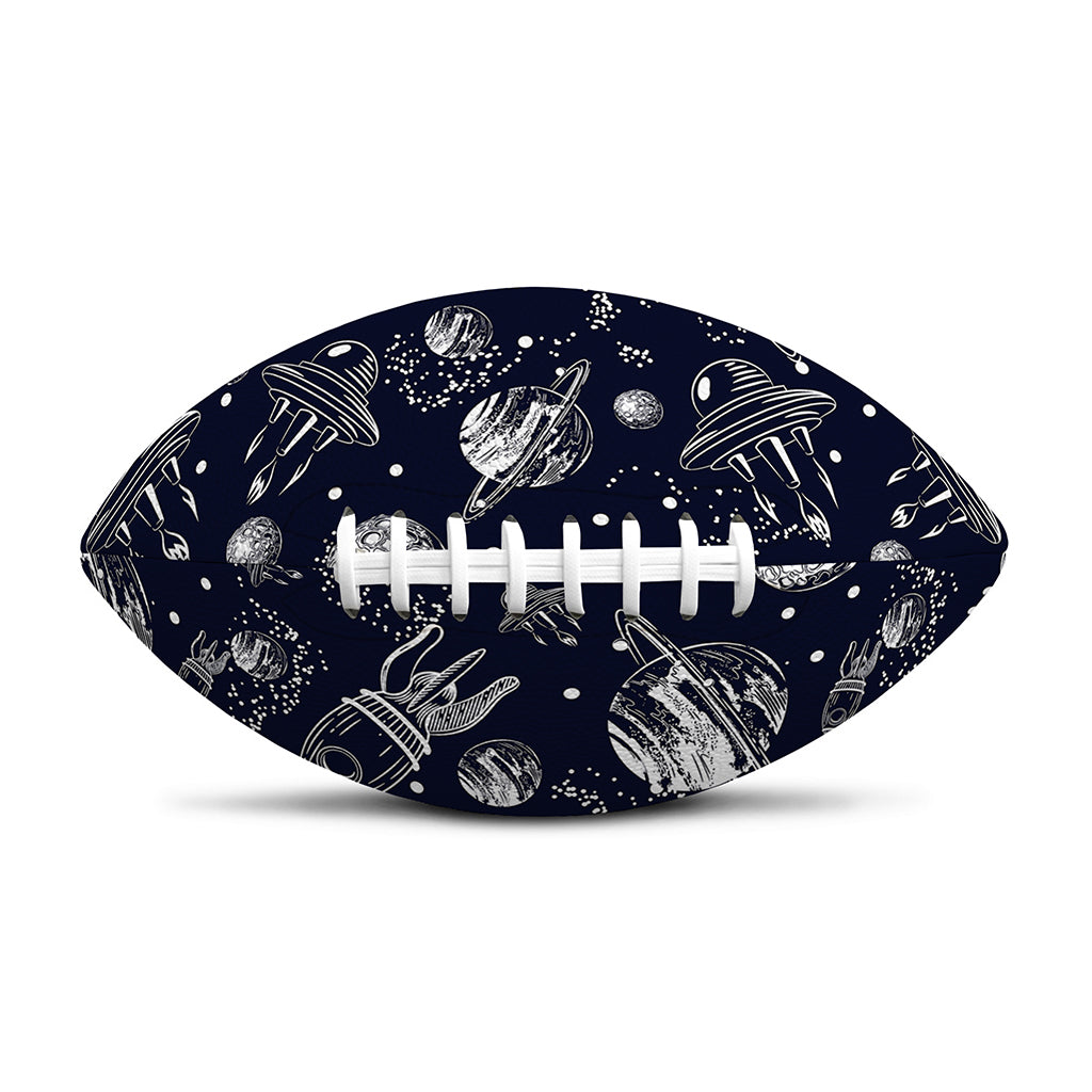 Galaxy UFO Pattern Print Rugby Ball