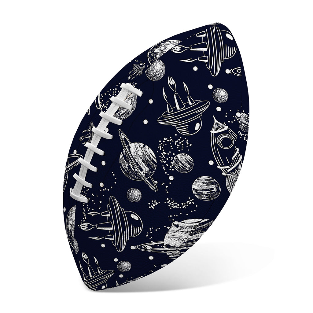 Galaxy UFO Pattern Print Rugby Ball