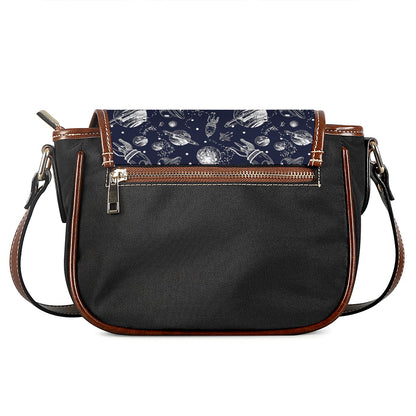 Galaxy UFO Pattern Print Saddle Bag