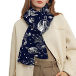 Galaxy UFO Pattern Print Scarf