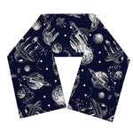 Galaxy UFO Pattern Print Scarf