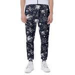 Galaxy UFO Pattern Print Scuba Joggers