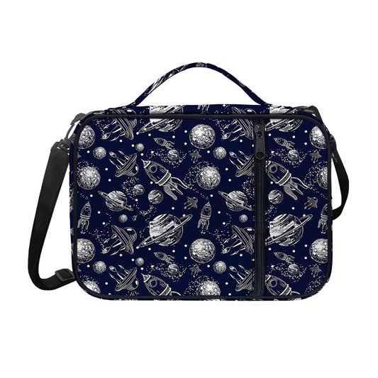 Galaxy UFO Pattern Print Shoulder Strap Bible Bag