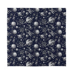 Galaxy UFO Pattern Print Silk Bandana