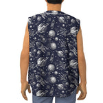 Galaxy UFO Pattern Print Sleeveless Baseball Jersey