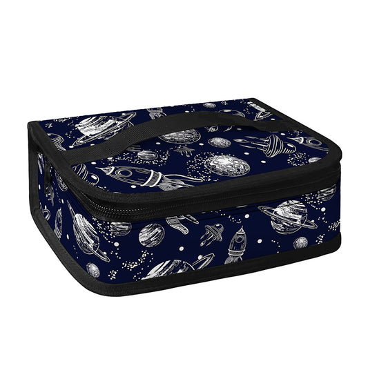 Galaxy UFO Pattern Print Small Lunch Bag