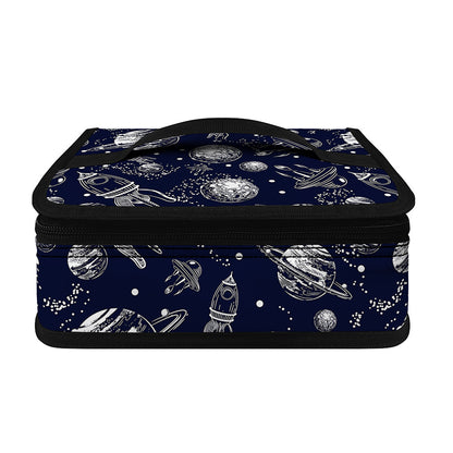 Galaxy UFO Pattern Print Small Lunch Bag