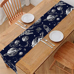 Galaxy UFO Pattern Print Table Runner