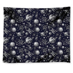 Galaxy UFO Pattern Print Tapestry