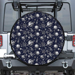 Galaxy UFO Pattern Print Tire Cover