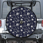 Galaxy UFO Pattern Print Tire Cover With Camera Hole