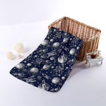 Galaxy UFO Pattern Print Towel