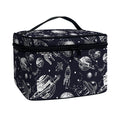 Galaxy UFO Pattern Print Travel Makeup Bag