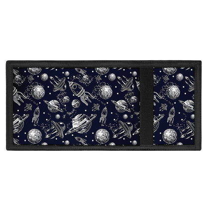 Galaxy UFO Pattern Print Trifold Wallet