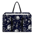 Galaxy UFO Pattern Print Utility Tote Bag