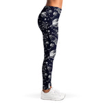 Galaxy UFO Pattern Print Women's Leggings
